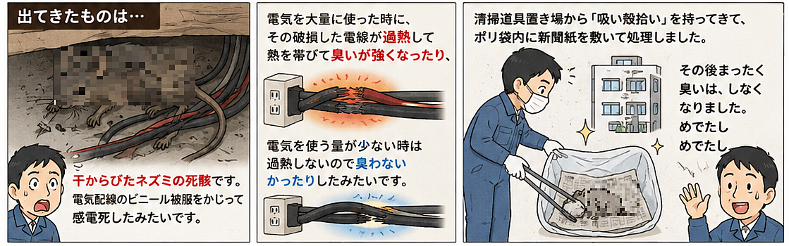 マンション等の異臭の体験談
