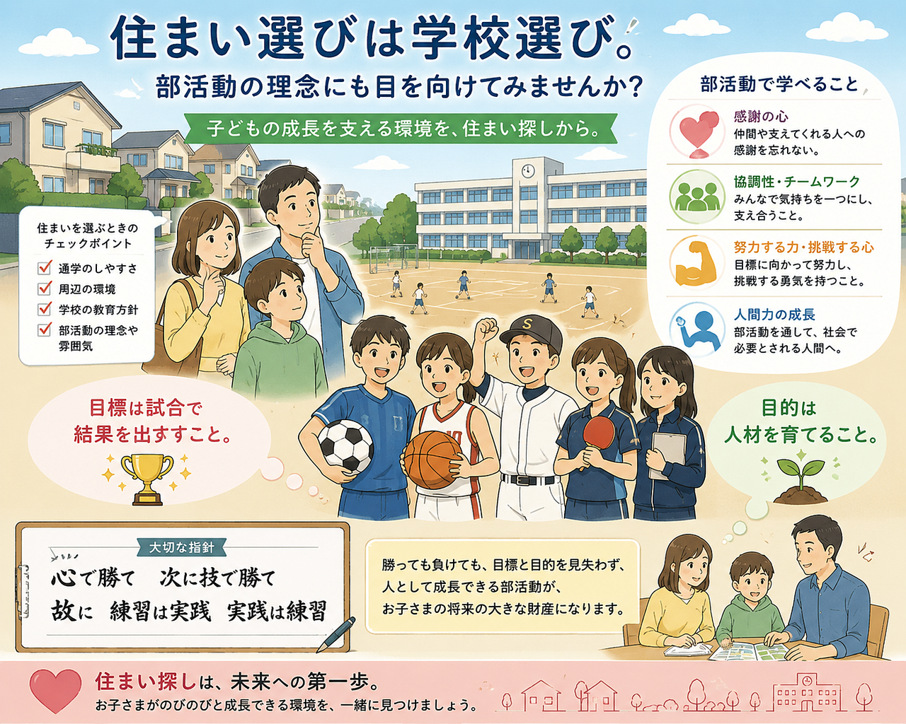 通学だけではない。住まい探しで考えたい「部活動のある学校」の選び方